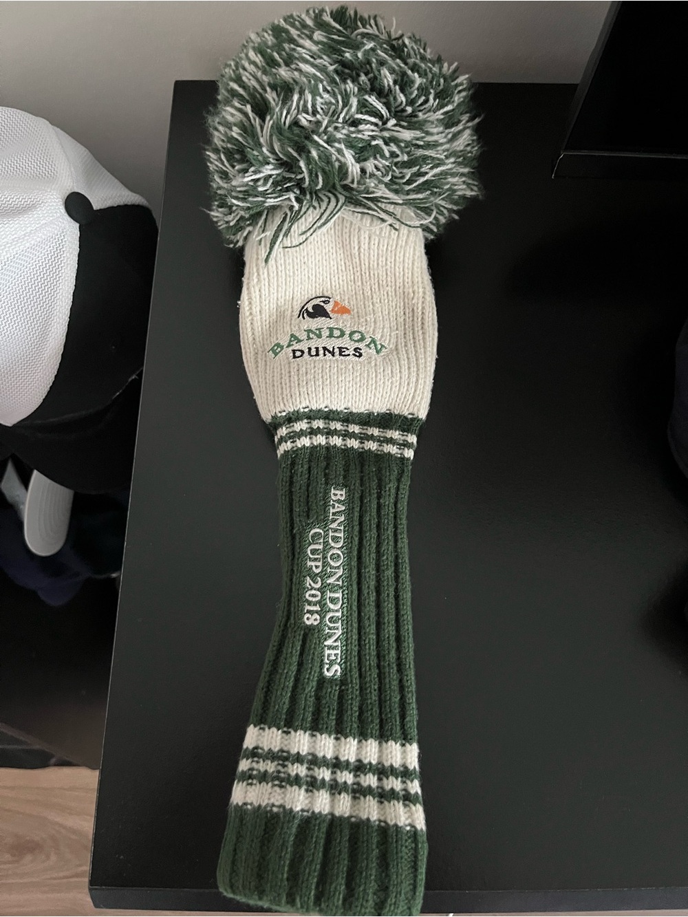 Bandon Dunes Headcover for woods & hybrids. PFG Pom cover *DOES NOT FIT DRIVER*